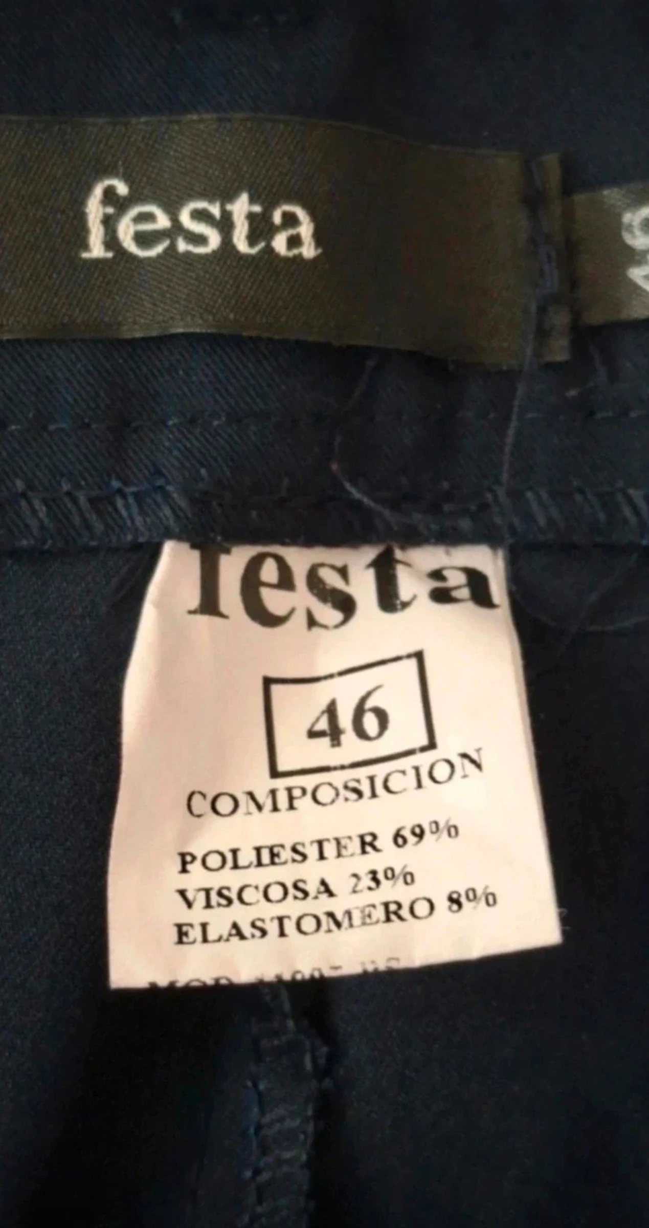 Calça feminina, cor azul marinho, tamanho 44 – photo 4